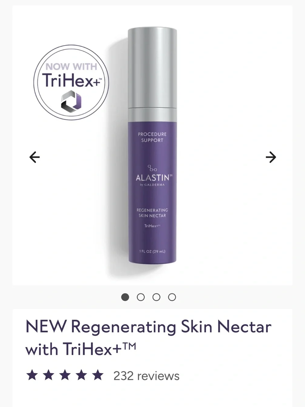 Alastin Regenerating Skin Nectar with TriHex+ Technology — NEW